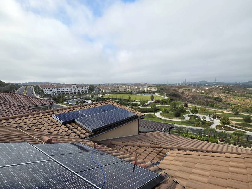 Solar panel washing